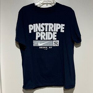 Nike Men's Navy Pinstripe Pride Tee